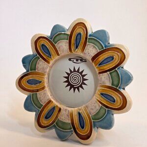 CTG Ceramic Flower Photo Frame – 2x2 in, New